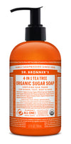4 In 1 Organic Sugar Soap Peppermint 12 oz