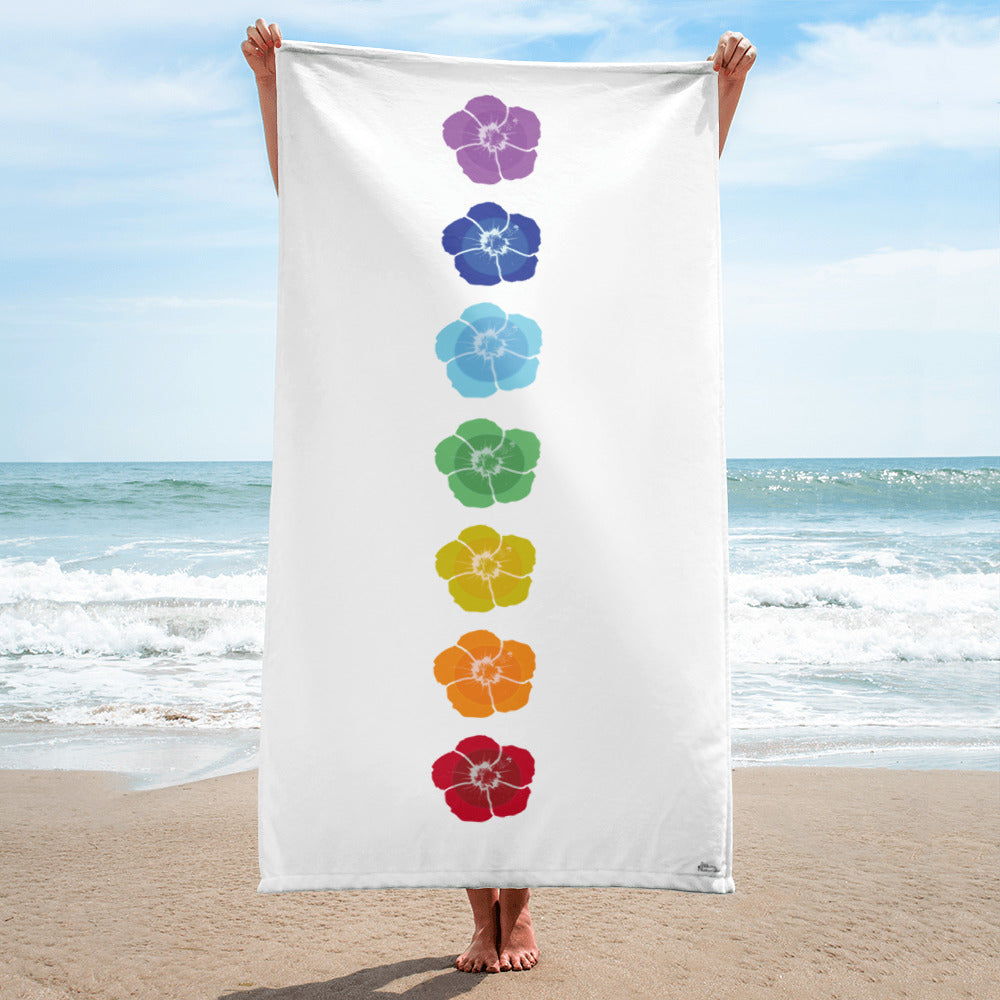 Download Hibiscus Chakra Beach Towel Alikay Naturals