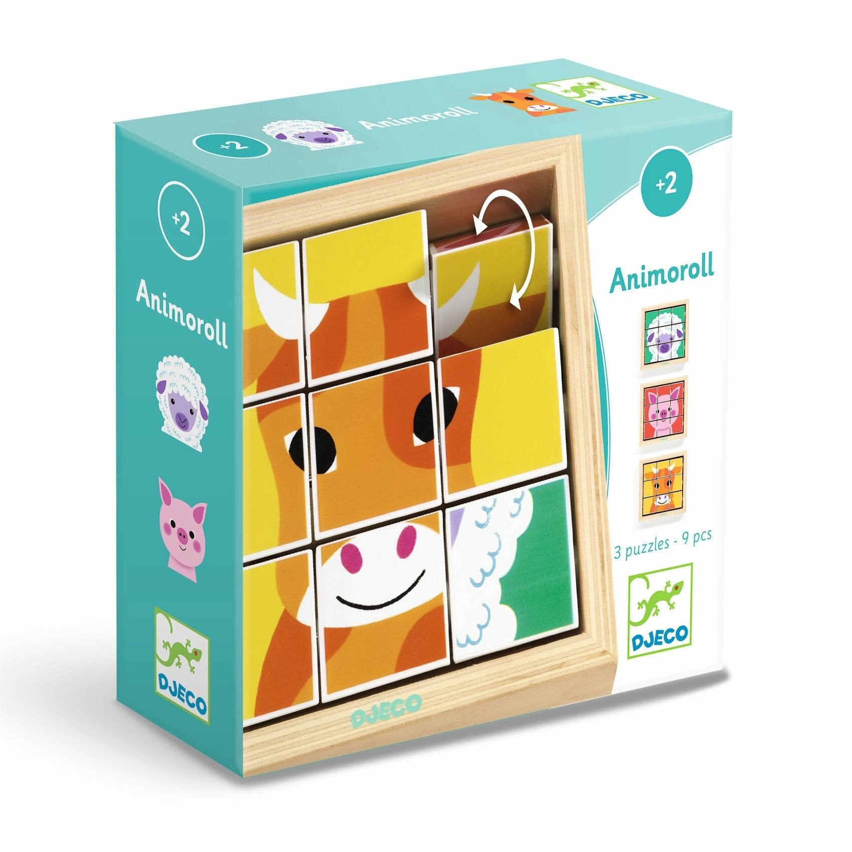 9 Wooden Blocks Puzzle - Animoroll