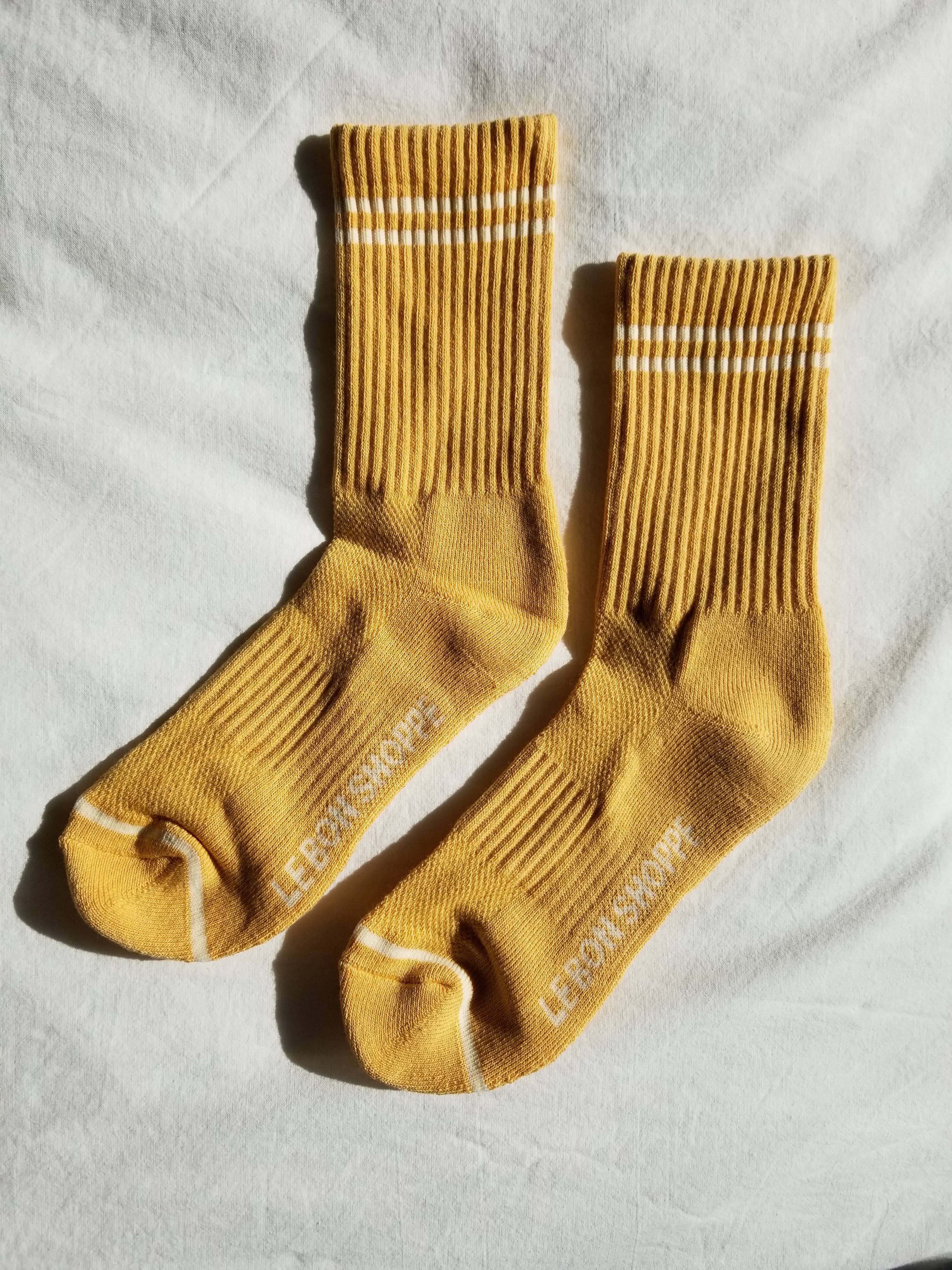 Boyfriend Socks - Butter