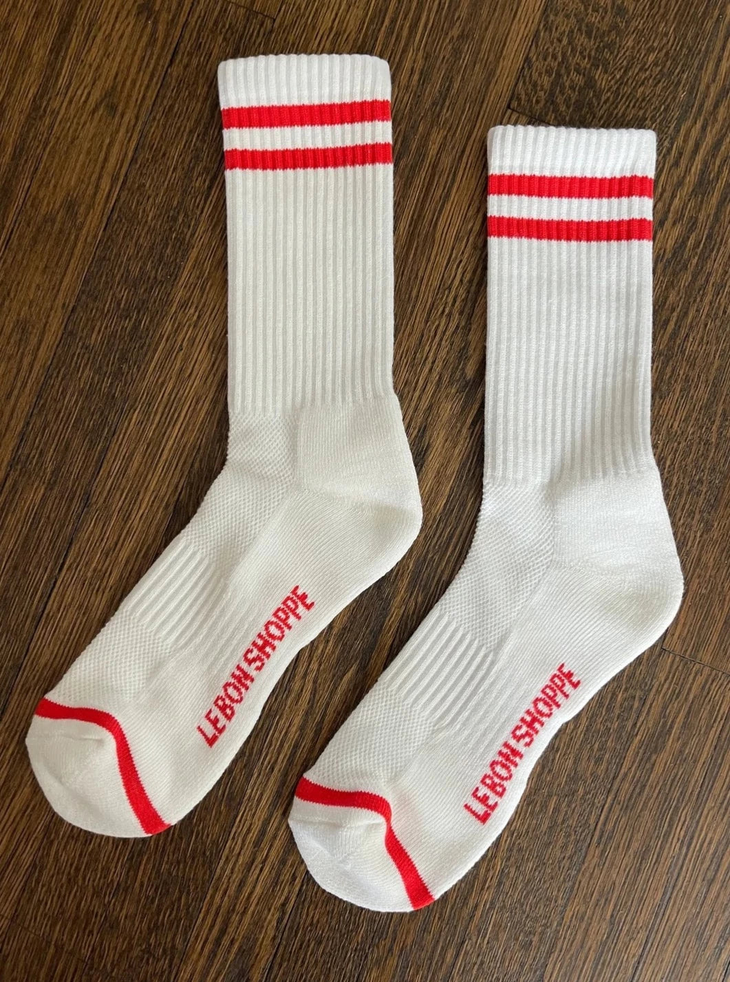 Extended Boyfriend Socks - Clean White