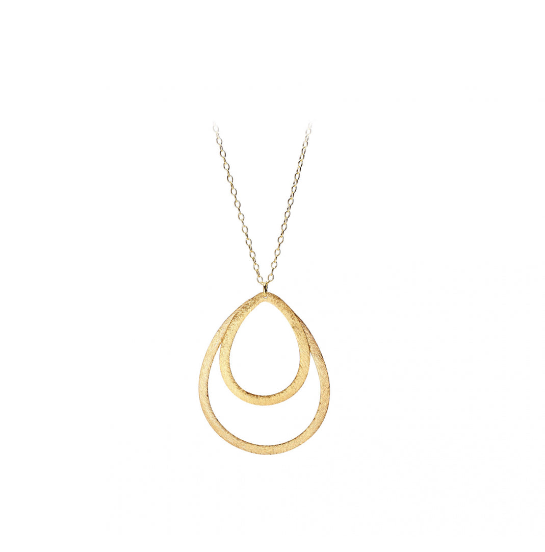 Double Drop Necklace - Gold