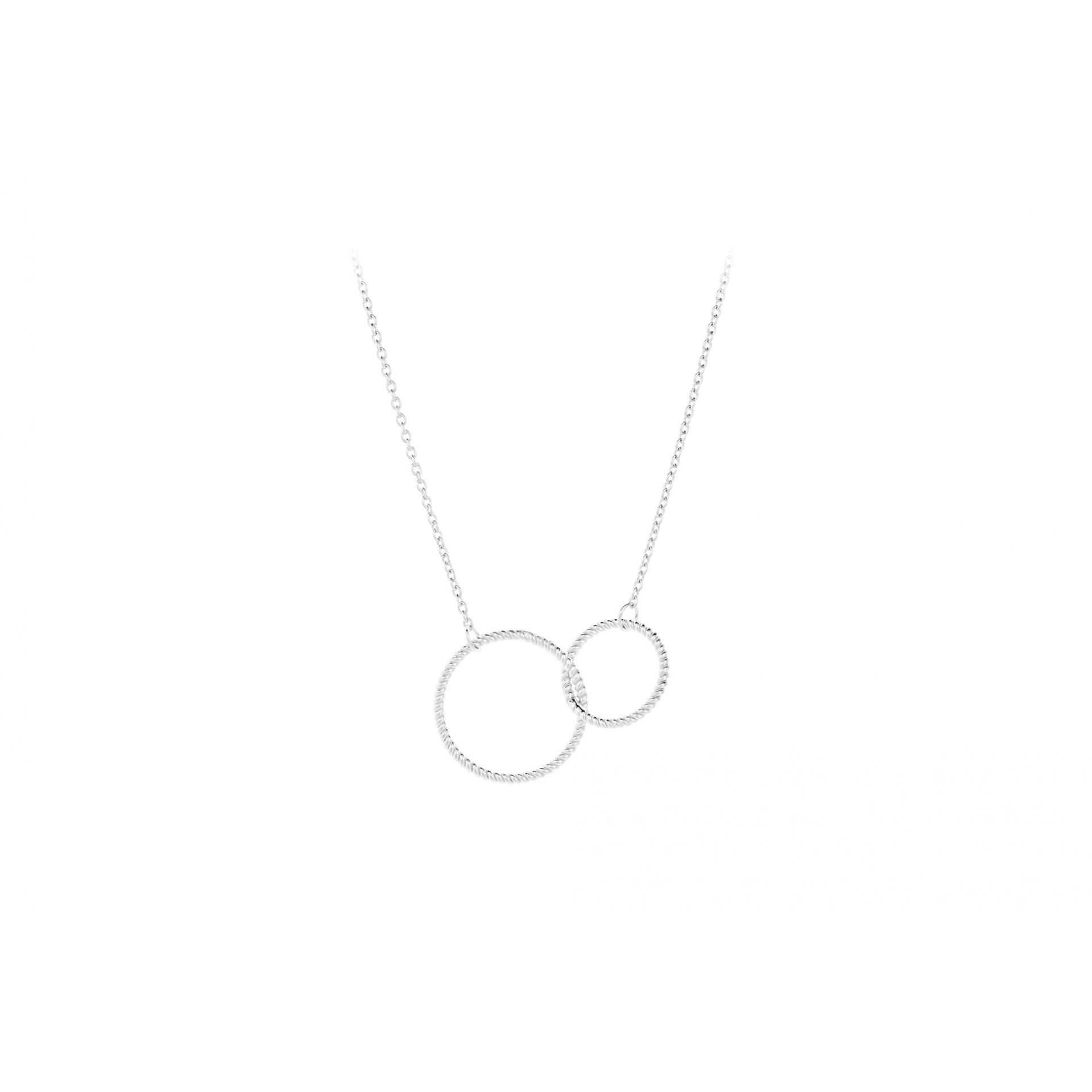 Double Twisted Necklace - Silver