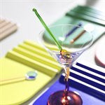 Curly Martini Glasses - Set of 2