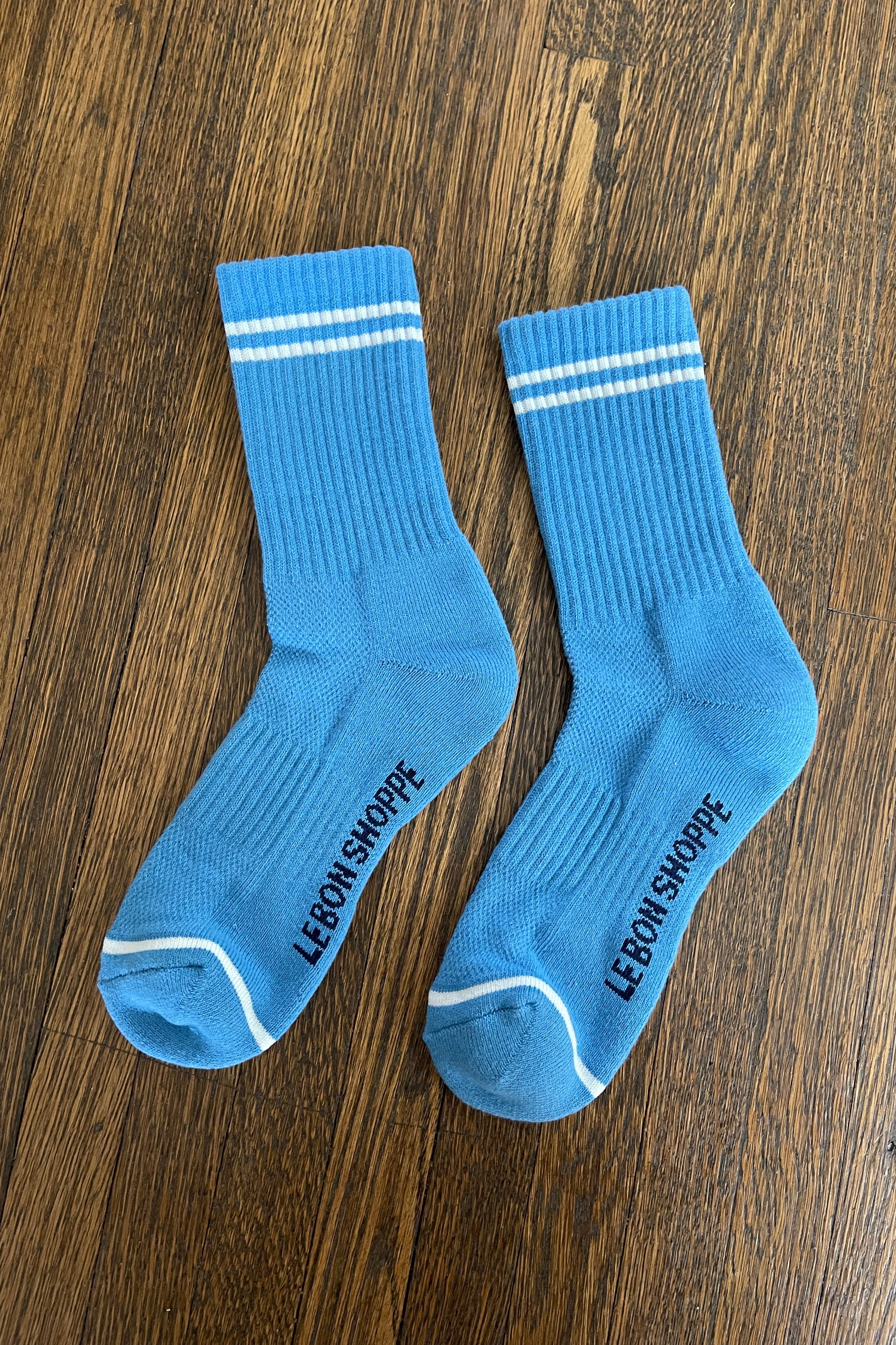 Boyfriend Socks - Ocean Blue