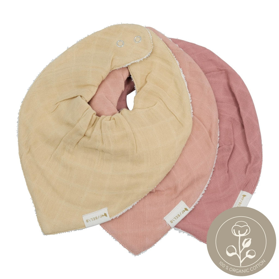 Fabelab - Bandana Bib - Pastel Flower - 3 pack