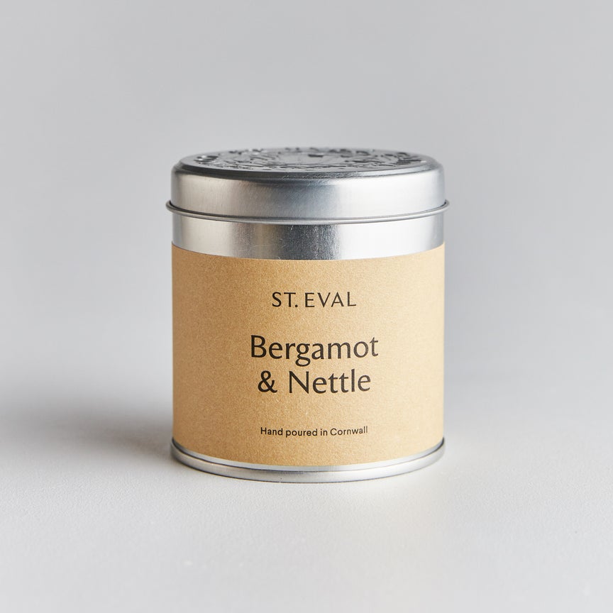 Bergamot & Nettle Scented Tin Candle