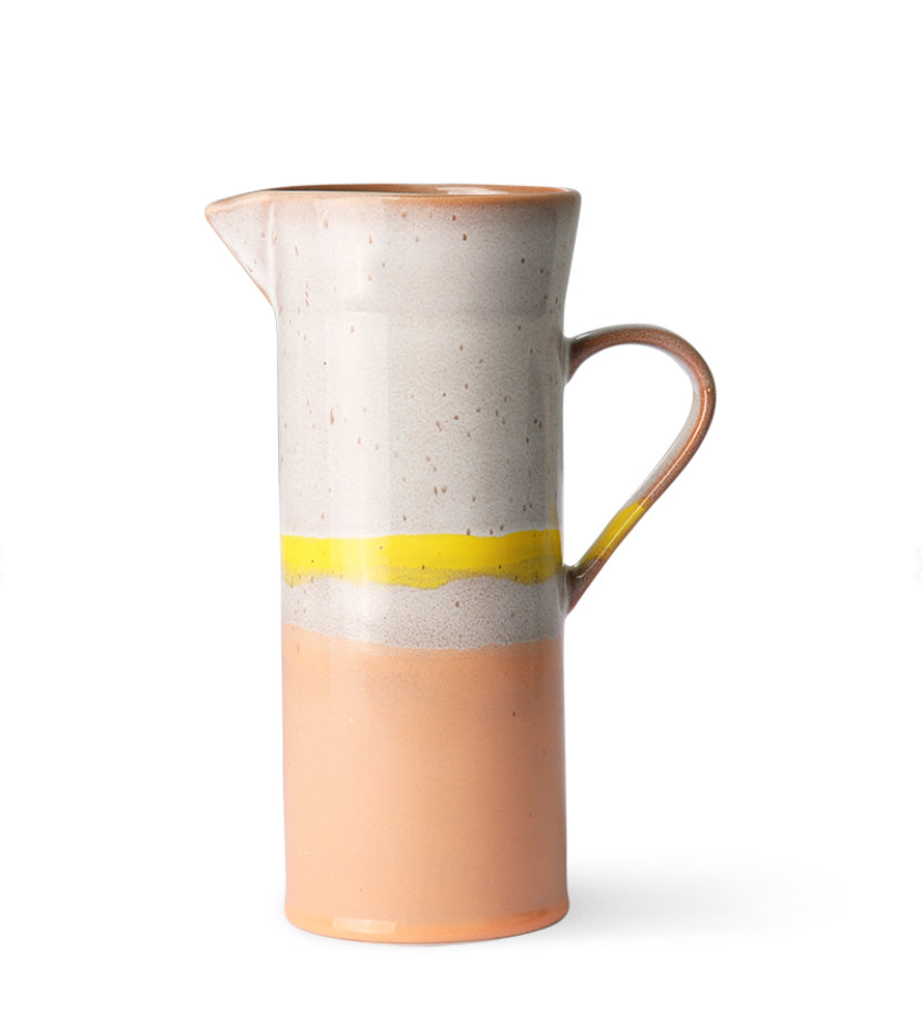 70s Ceramics: jug sunrise