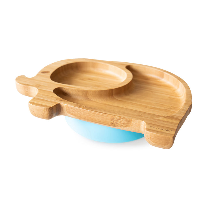 Eco-Rascals - Bamboo Elephant Suction Plate - Blue