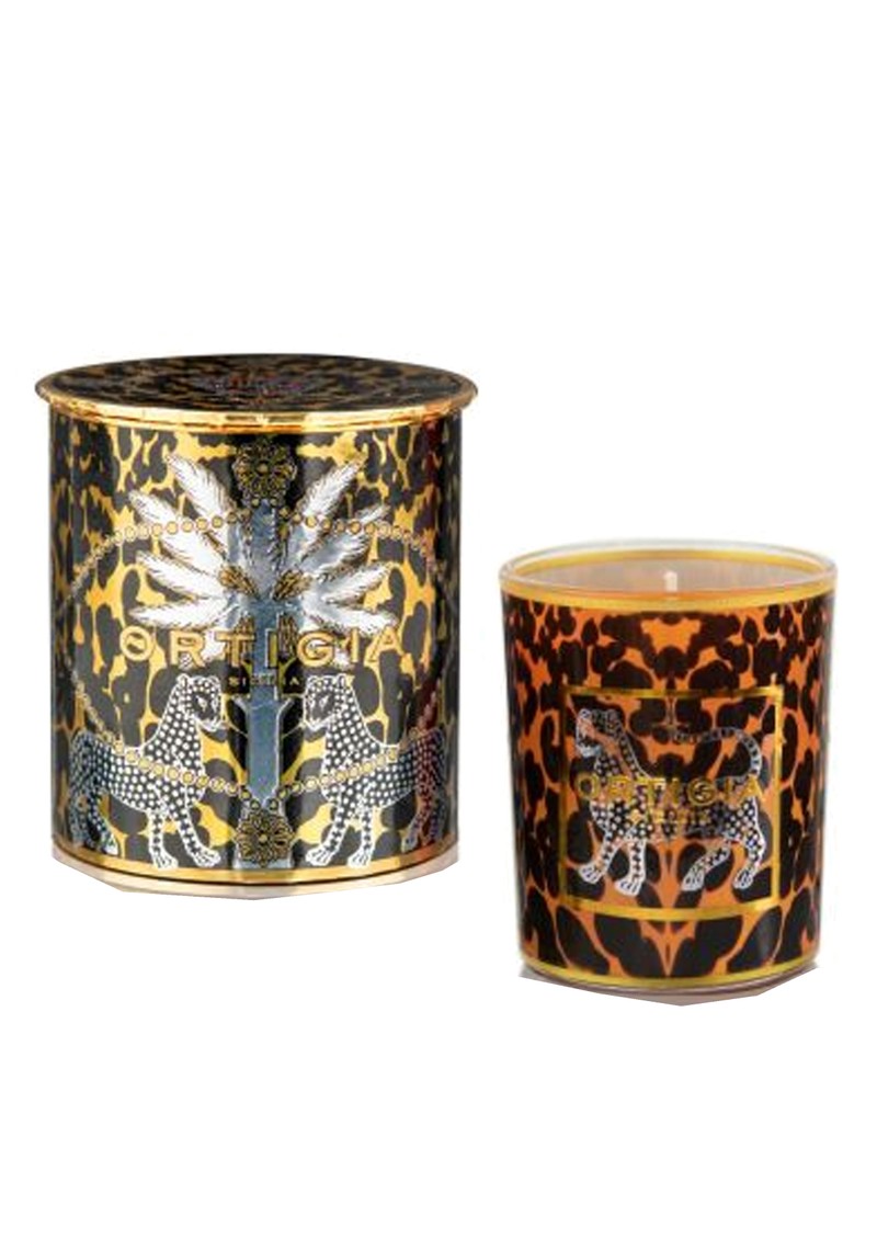 Ambra Nera Decorated Candle