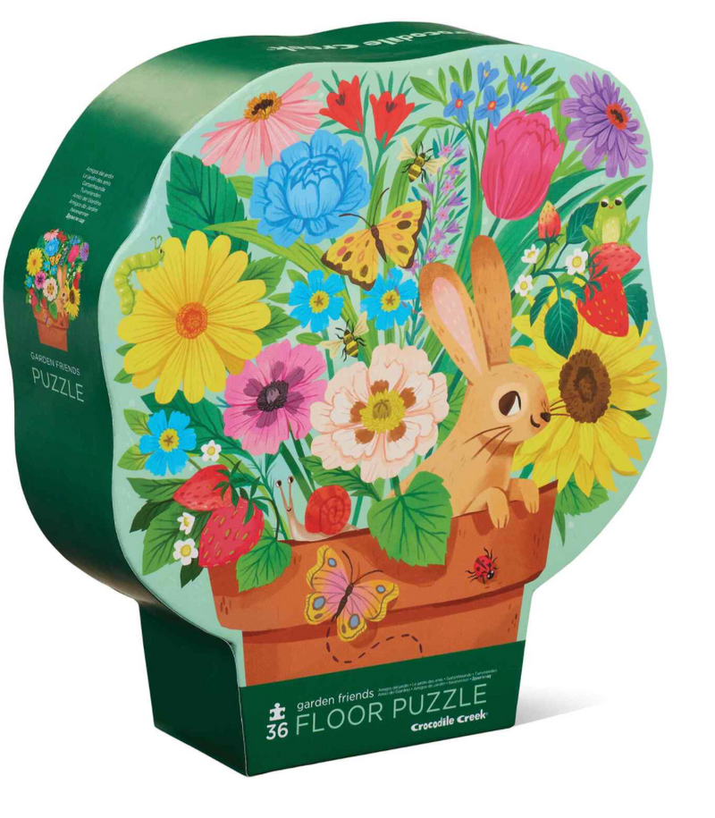 Crocodile Creek - 36pc Floor Puzzle - Garden Friends