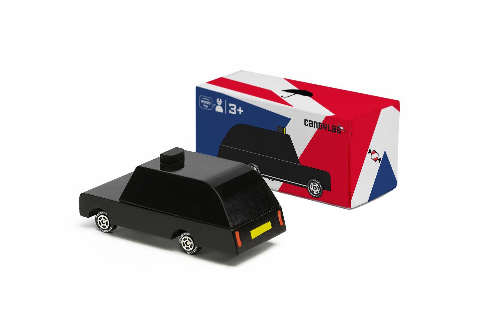 Candylab - Candycar - London Taxi - Wooden Diecast Toy Car