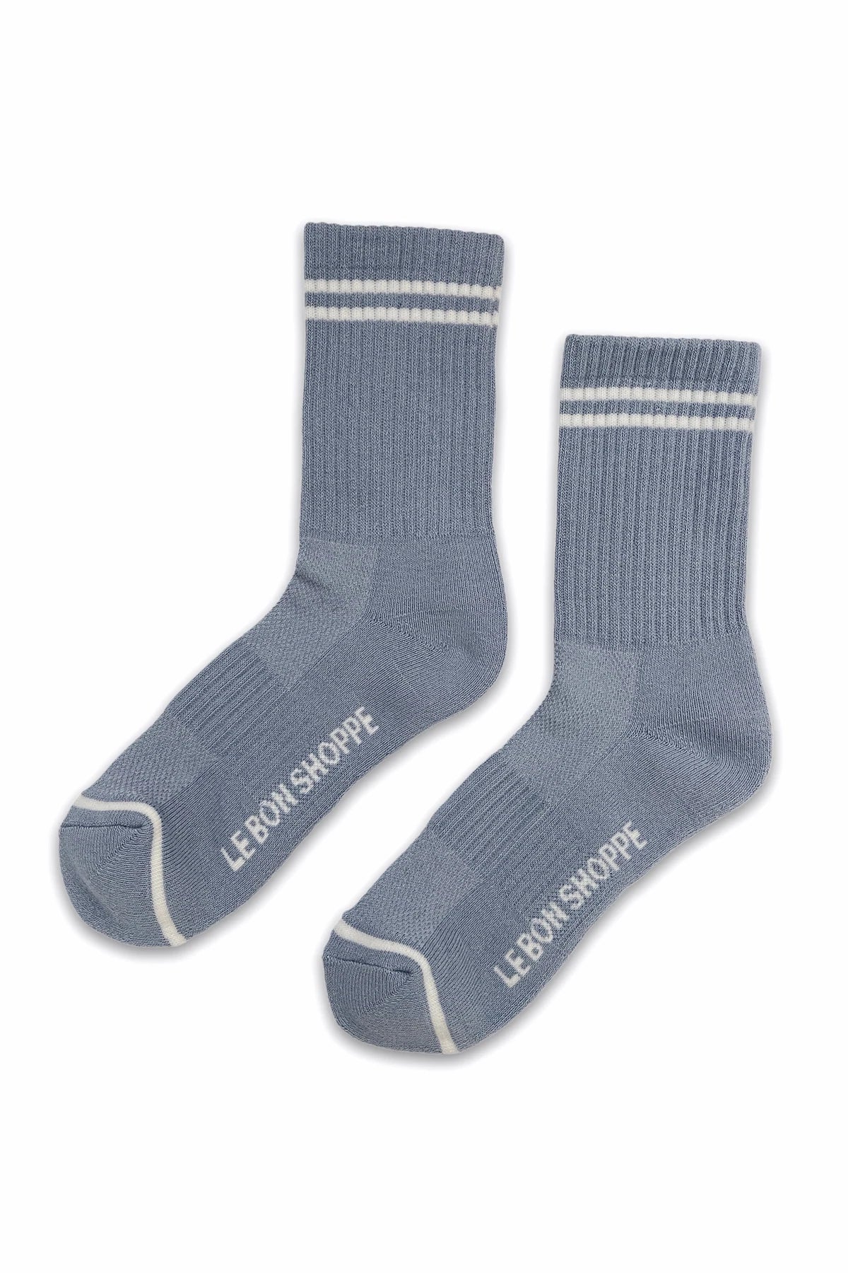 Boyfriend Socks - Blue/Grey