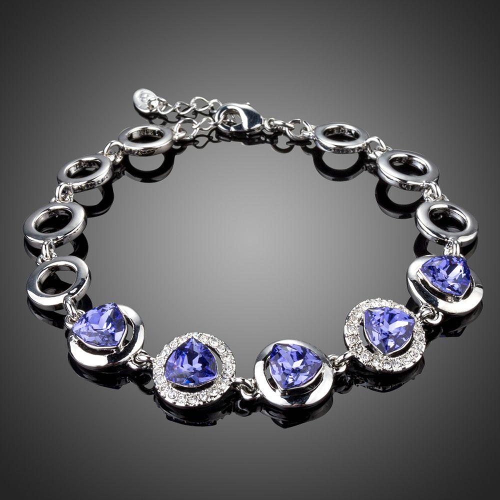 dark blue crystal bracelet