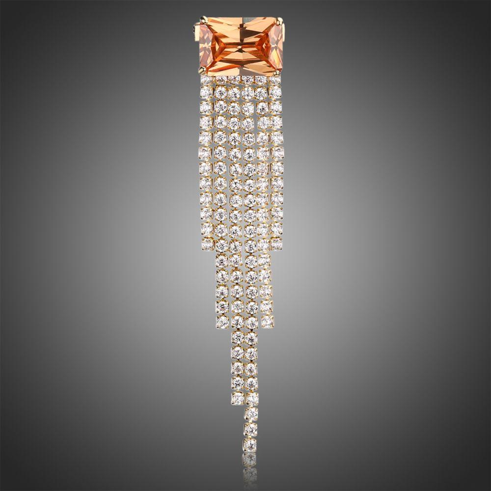 Elegant Champagne Brooch – KHAISTA