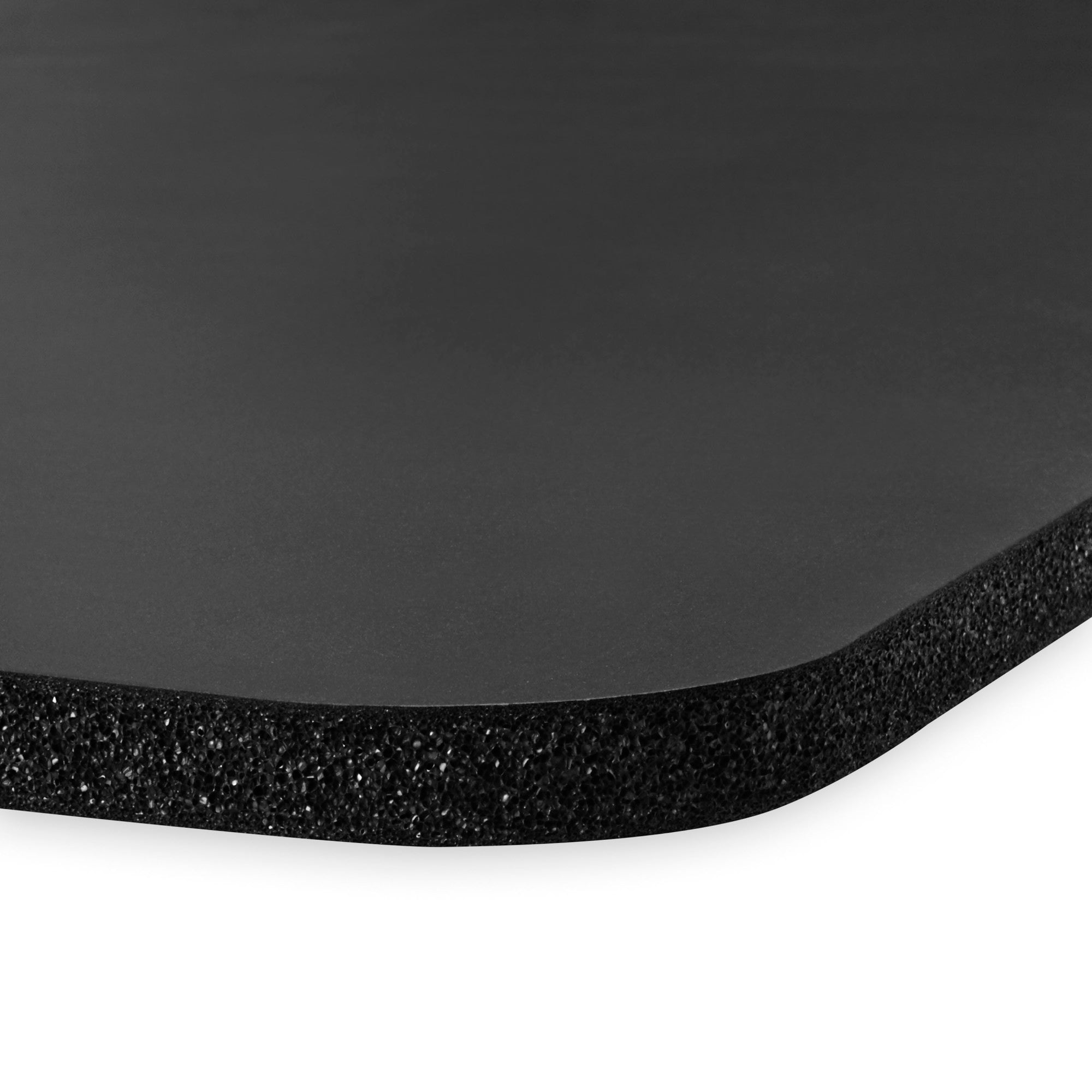 black rubber exercise mats