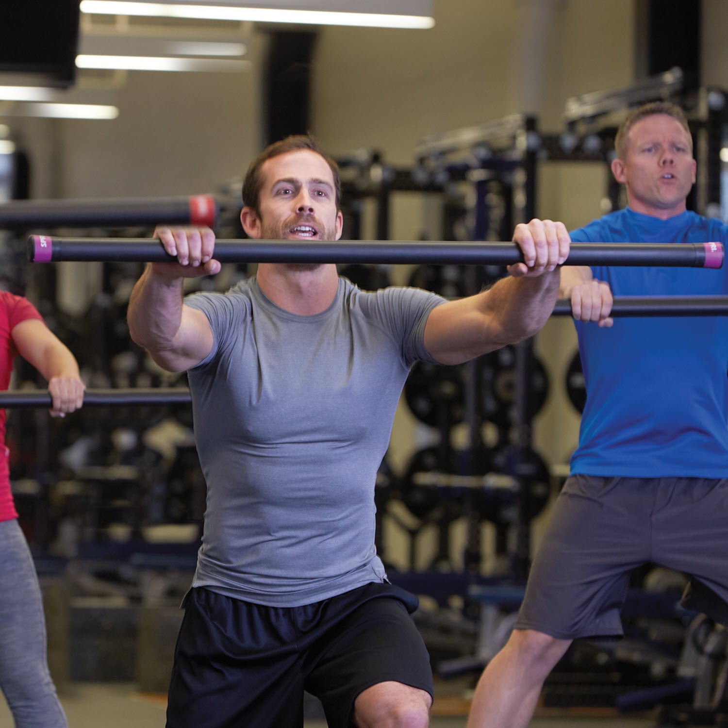 weighted bar workout