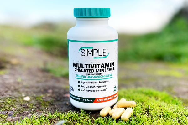 Simple Supplements Multivitamin with Organic Mushroom Complex