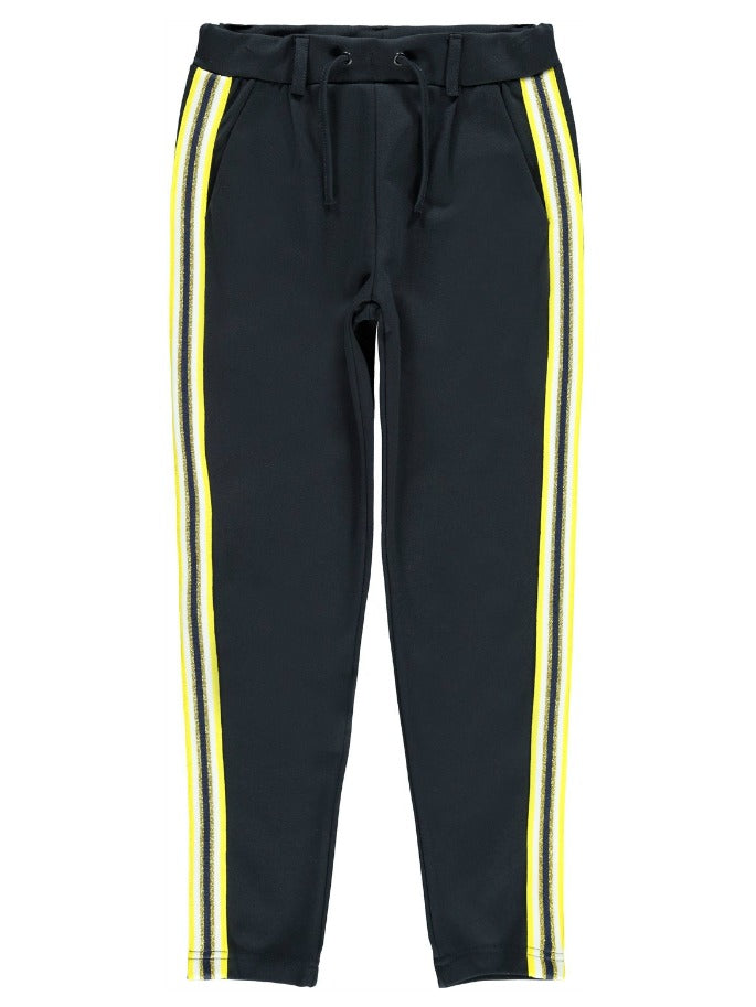 yellow side stripe pants