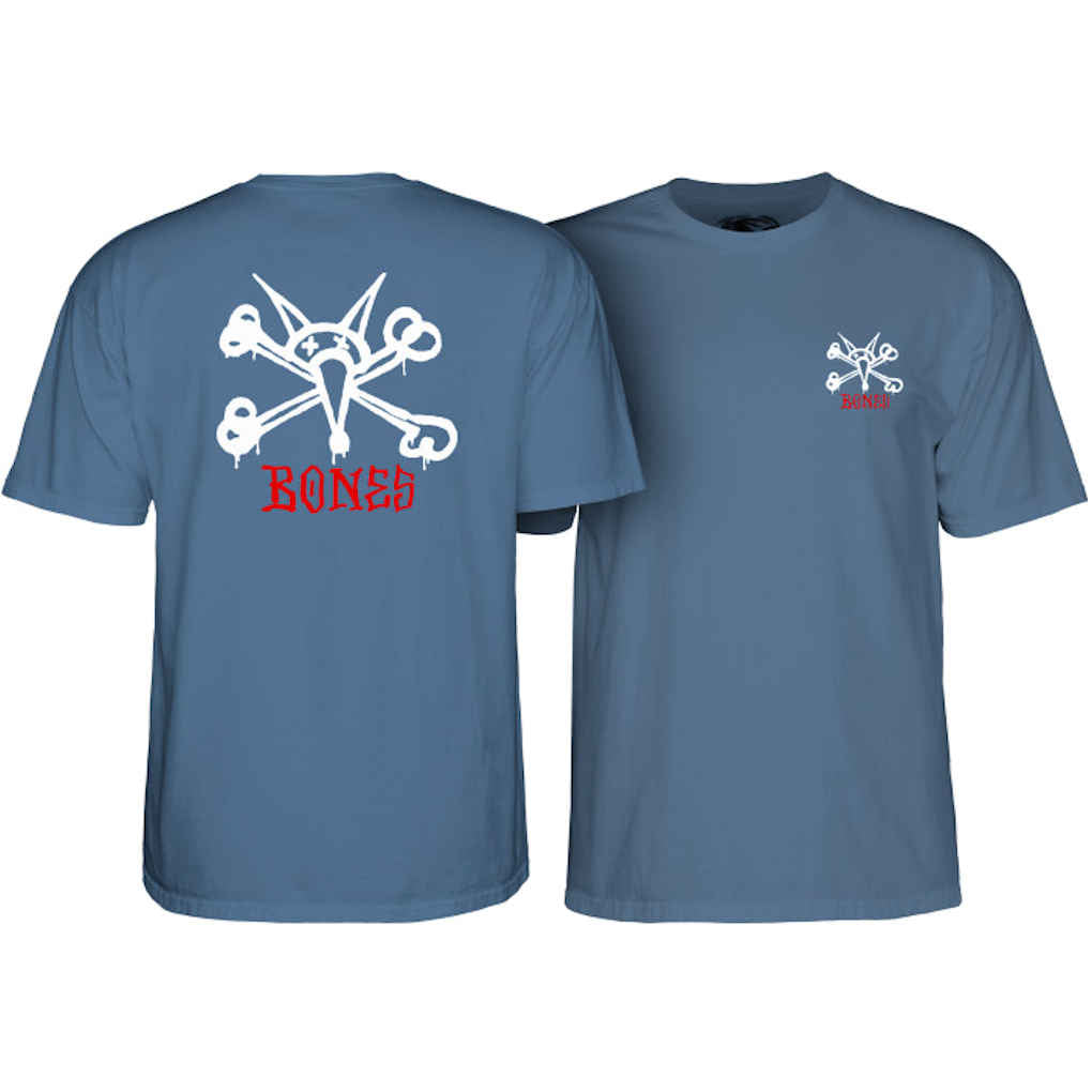 Powell Peralta Rat Bones Tee Indigo – Hammer Skateboard