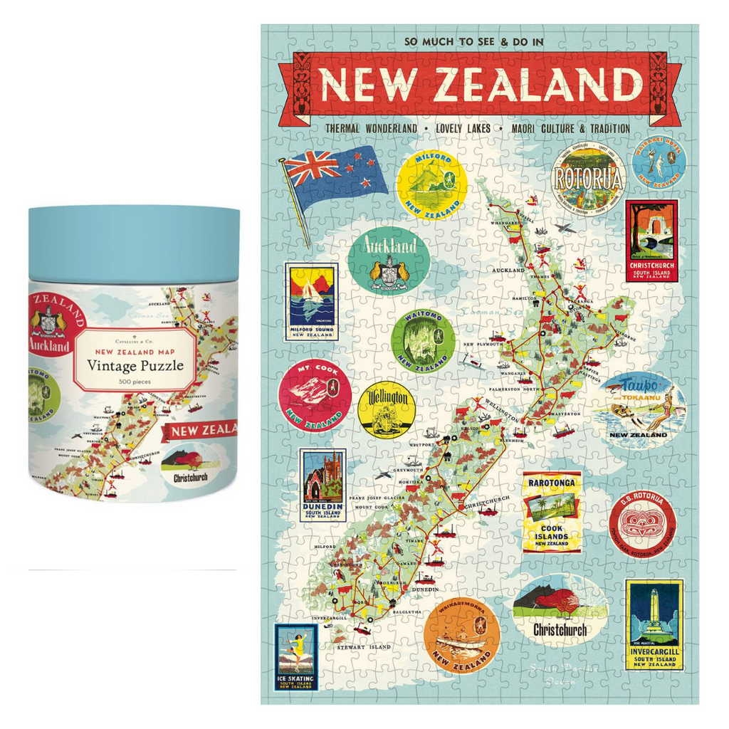 New Zealand Puzzle by Cavallini & Co