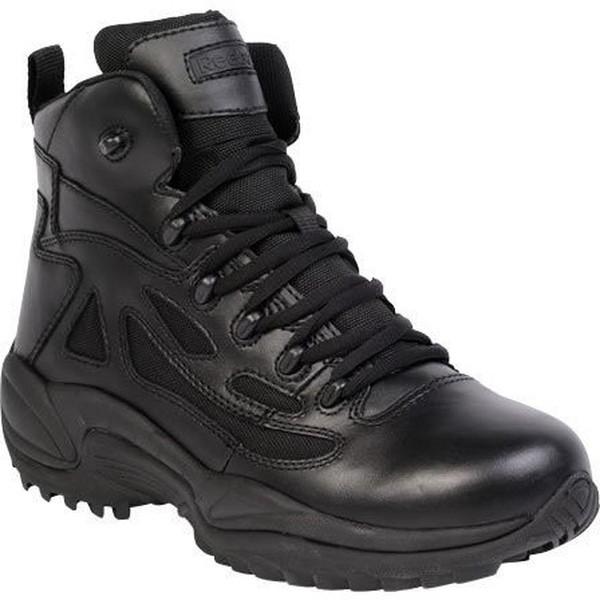 reebok men's 6 side zip rapid response boot black