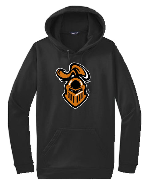 hoodie with knight helmet