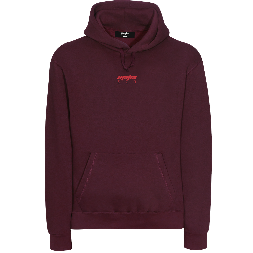 Download FADED HOODIE - BURGUNDY - MAFIA SZN