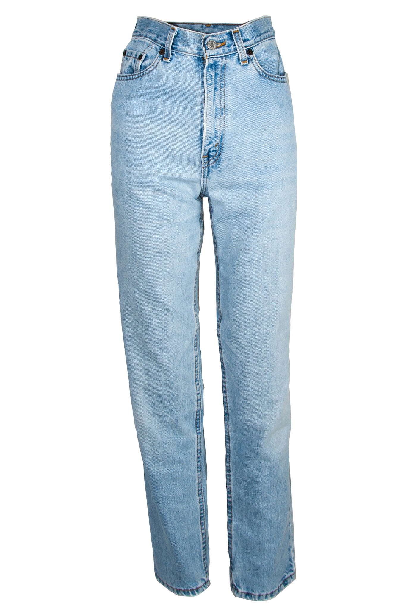 high rise denim jeans