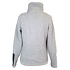 back of Kingsland 'Kirosalie' Sherpa Fleece Jacket in Grey/Black