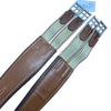 Ends of M. Toulouse Shaped Leather Girth in Brown 