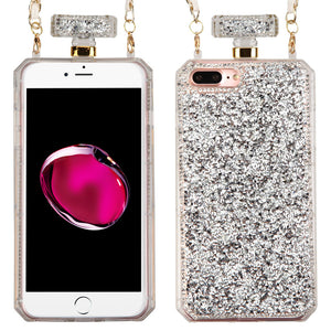 Silver Mini Diamante Perfume Bottle Case Tcawireless