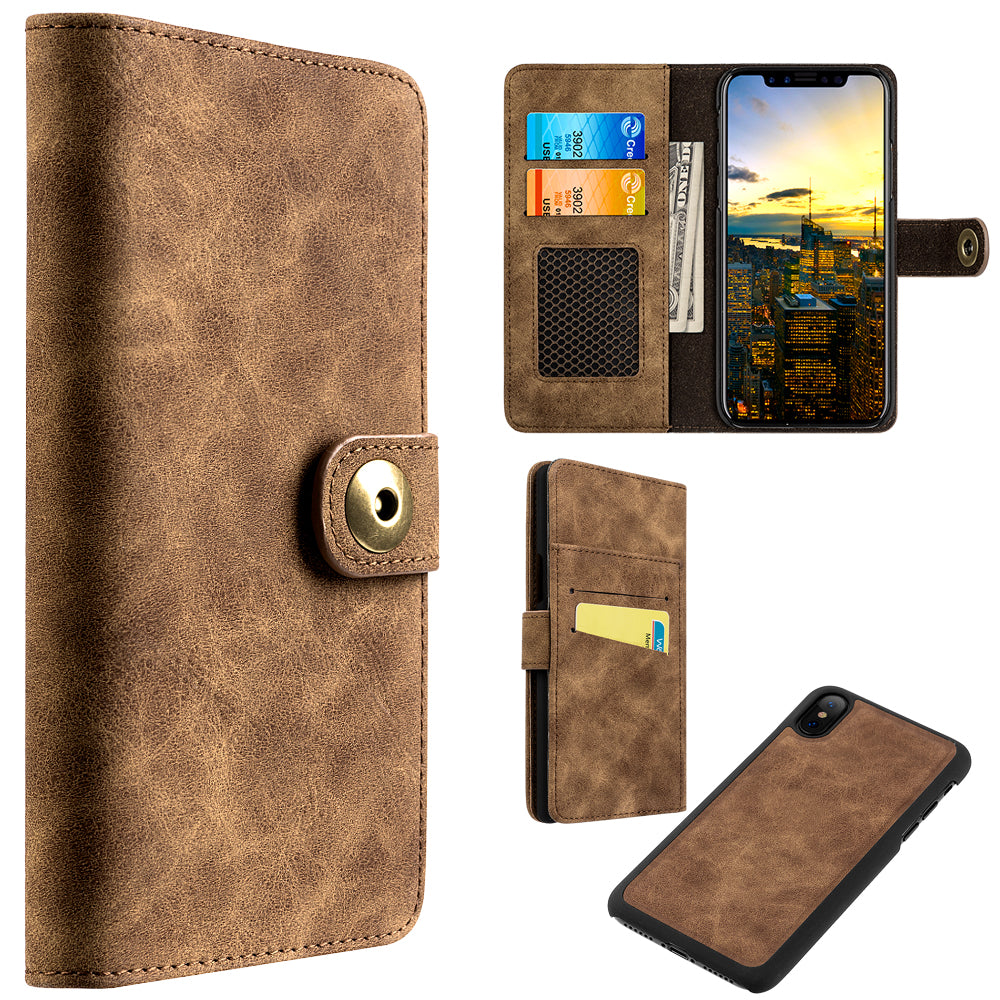 iphone xs luxury coach 2 series flip wallet case