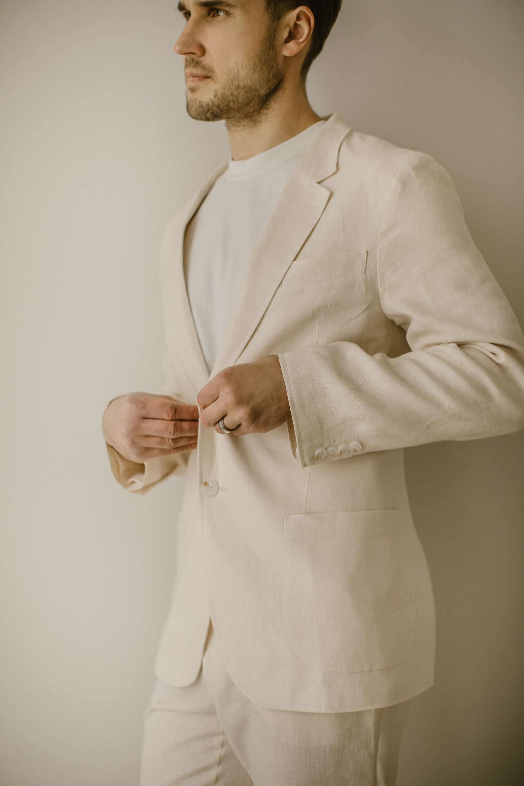 Men's Linen Jackets. Handcrafted. World Wide Shipping. – Linen Wedding ...