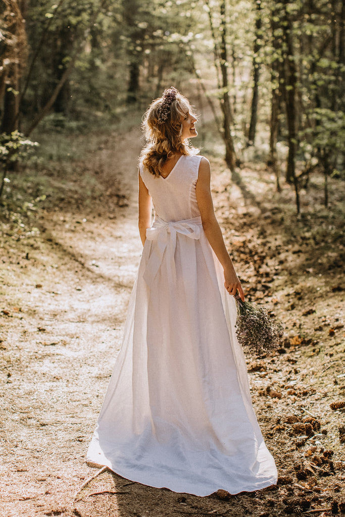 linen dress wedding