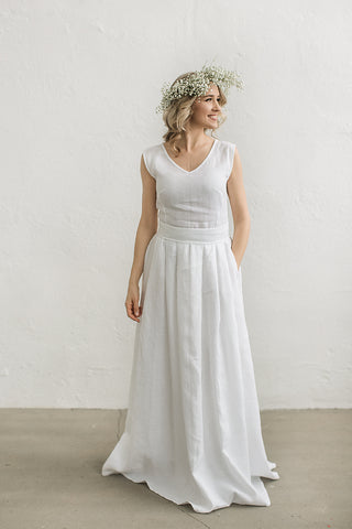 Linen Wedding Dresses Cozyblue