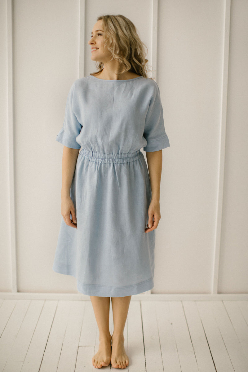 Soft Linen Dress. Handcrafted. Ethically Made. World Wide Shipping ...