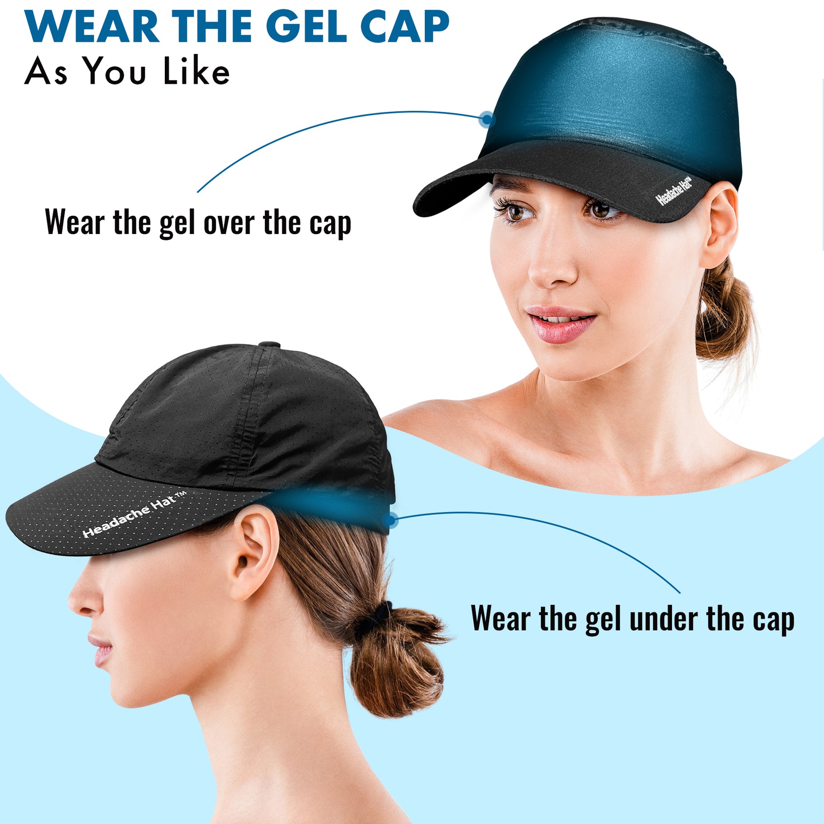 Headache Hat™ Baseball Gel Cap