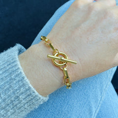 new mum chunky gold bracelet gift ideas