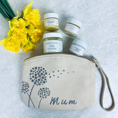 dandalion pouch pampering gift for new mum