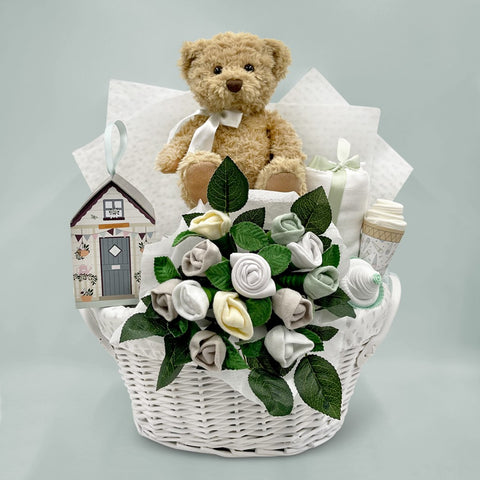 Bertie’s New Baby Gift Basket, Neutral