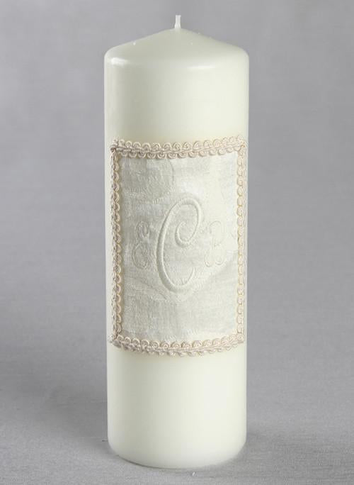 monogram unity candle