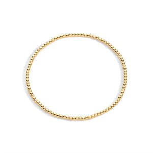 2mm Gold Filled Stretch Bracelet - ZIA Boutique