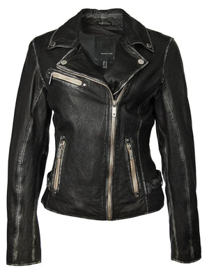Sofia Leather Jacket in Black - ZIA Boutique