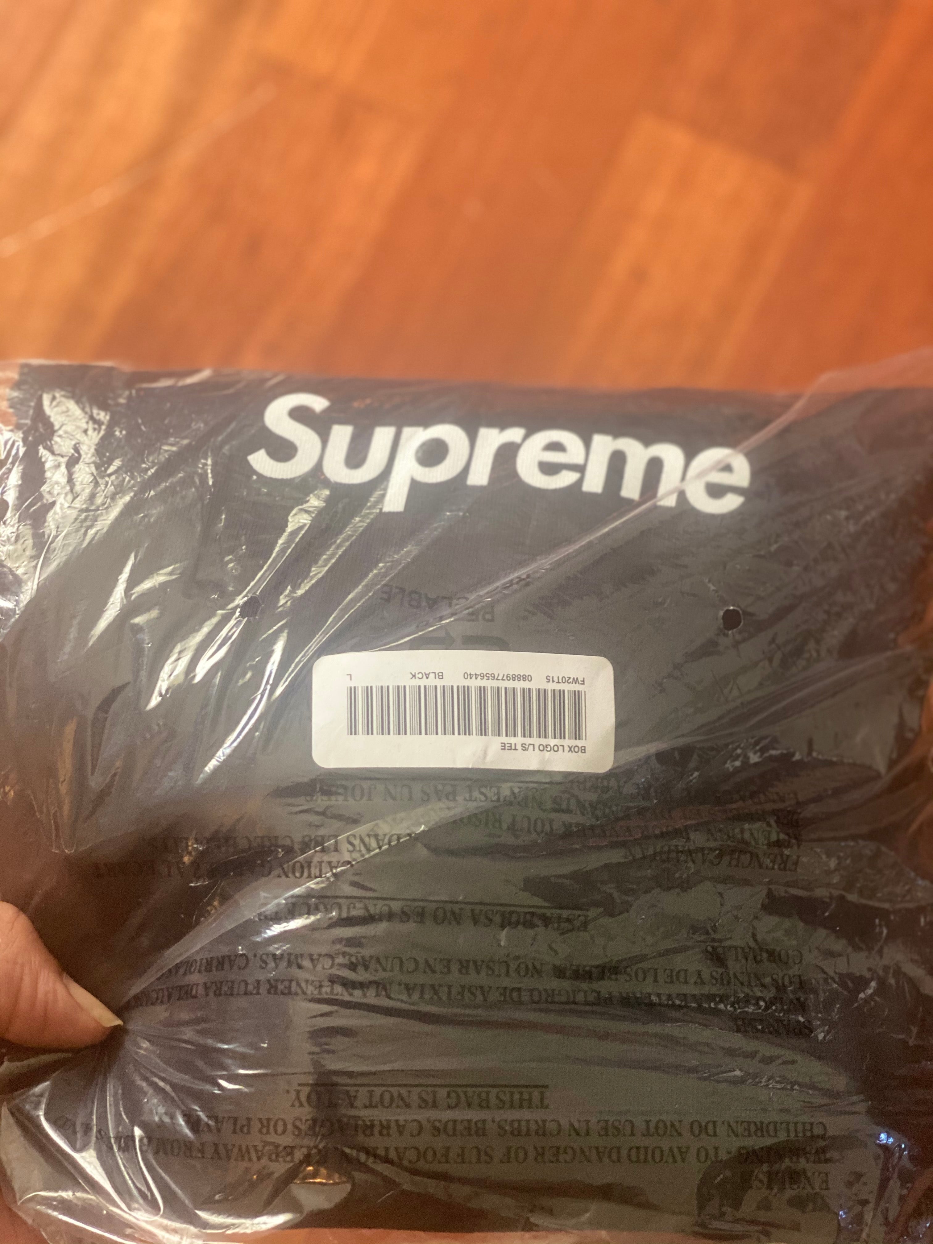 Supreme Box Logo L/S Tee Black – CoolShop