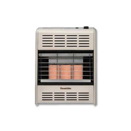 Vent Free Indoor Propane Gas Space Heater 10,000 BTU – Manual Control –