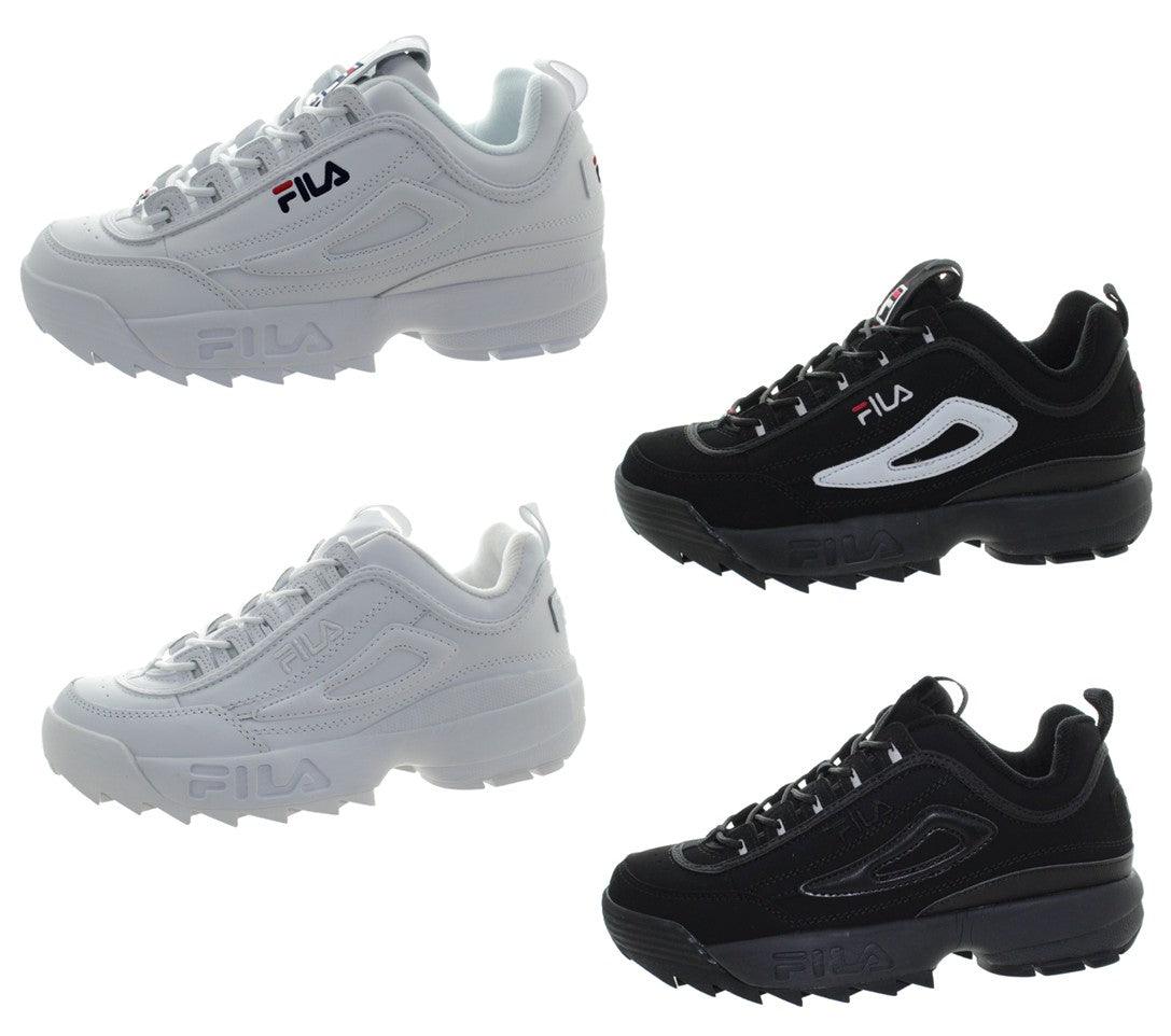 fila black shoes for women