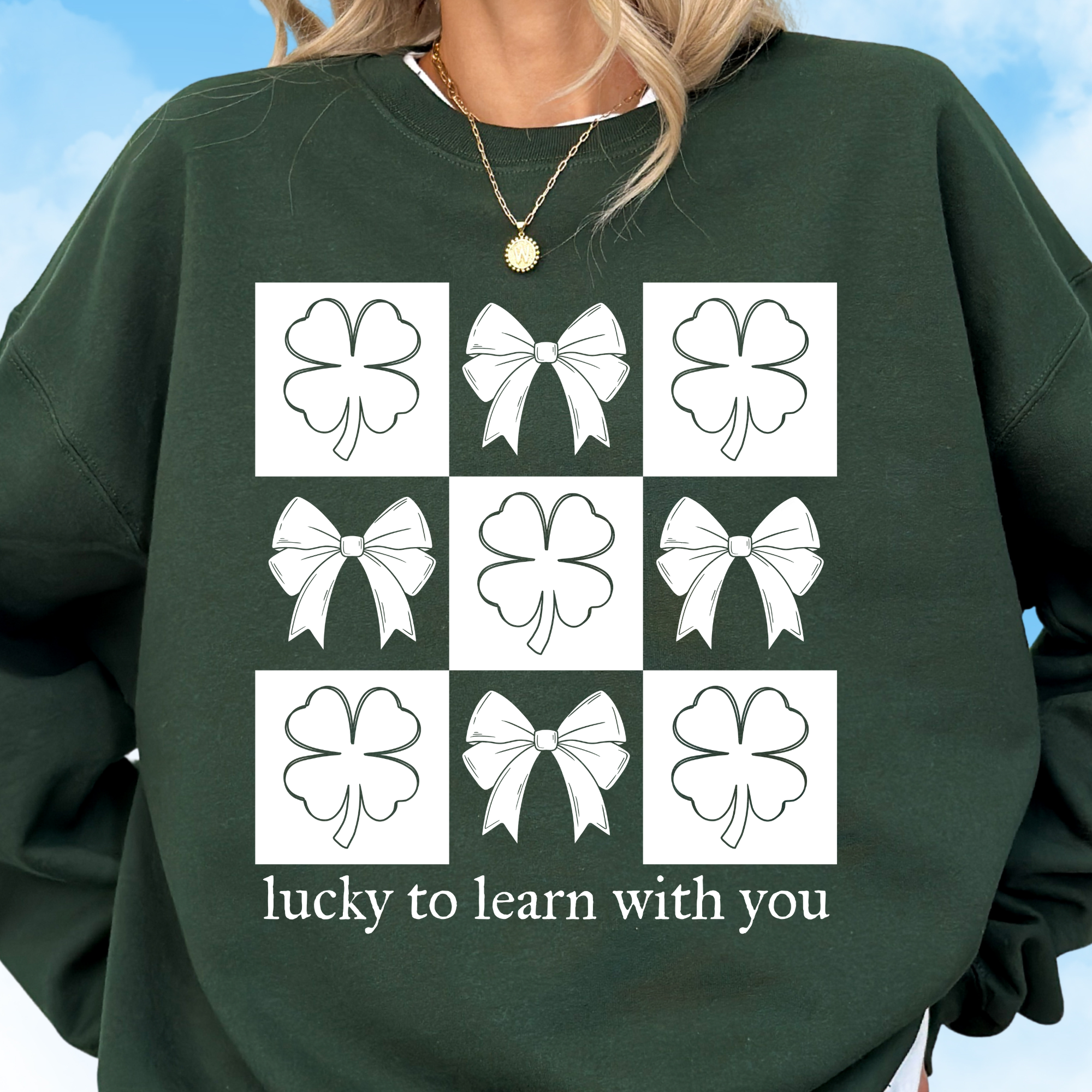 Lucky to Learn Crewneck Sweatshirt
