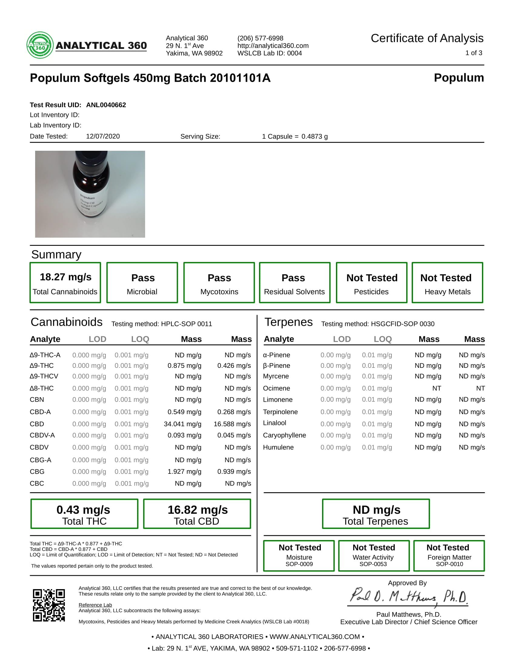 Populum Softgel 450