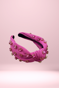 Hot Pink Twill Headband